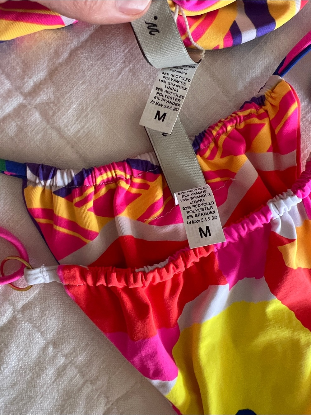MAAJI 🔥Colorblock Triangle String Bikini - Multicolor - Picture 10 of 10